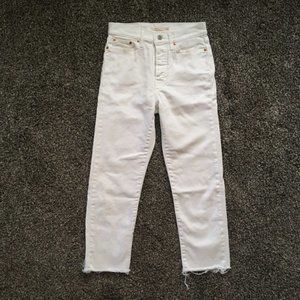 Levi’s white Wedgie Straight jeans